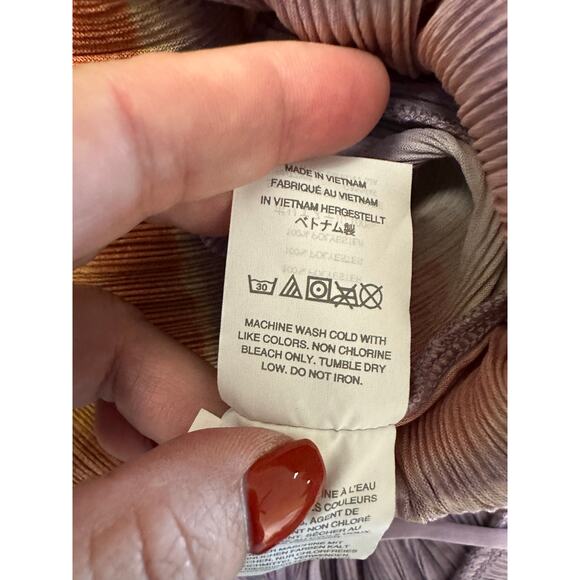 Madewell Pleated Cami Top S Flowy Beachy Relaxed Stripe - Picture 8 of 8